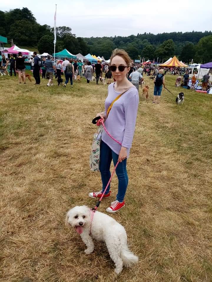 Me with Daisy at DogFest 2019