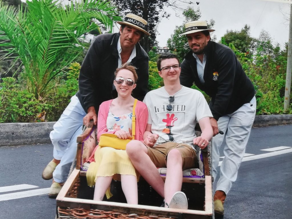 Riding Toboggans in Madeira