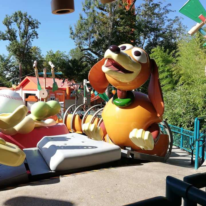 The Slinky Dog Spin ride at Toy Story Land