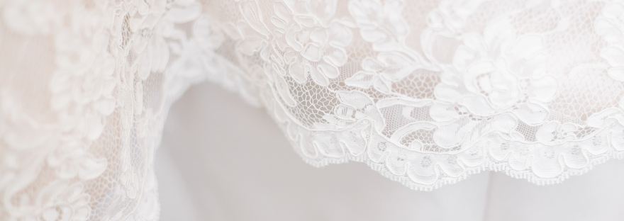 Lace on Wedding Dress