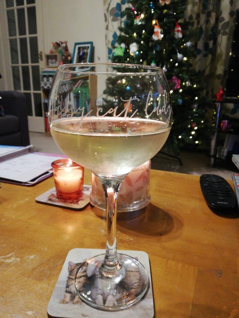 My Sassy Cat Lady gin glass