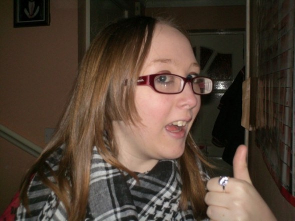 Me aged 15 - wonky teeth, poorly fitting glasses and flat, greasy hair. 