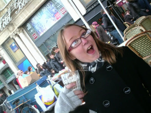 My teeth with me in the background